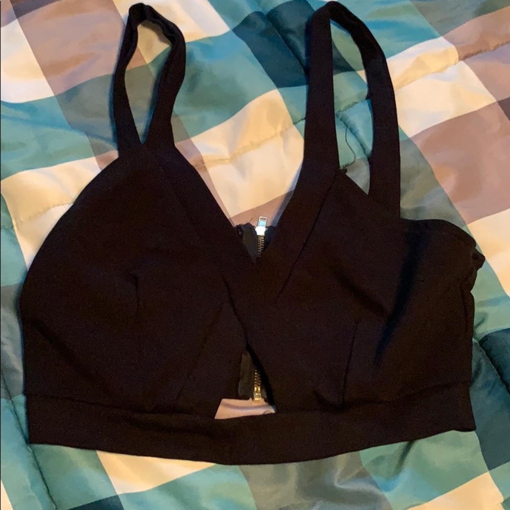 Black crop top